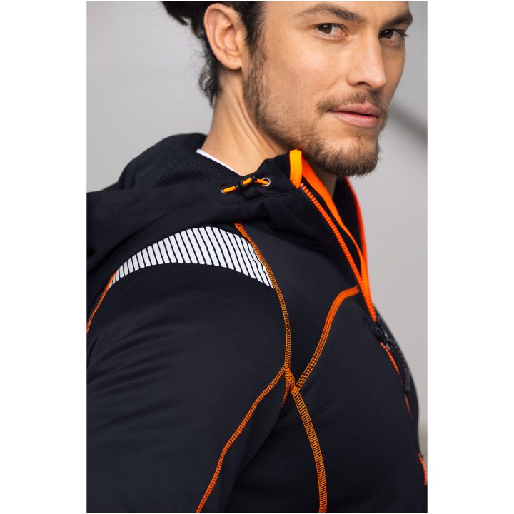 Hættetrøje Vision 5150 Advanced Sort/Orange Jobman XXXL – billede 12