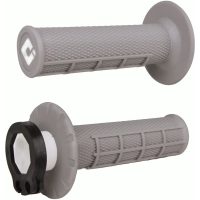 Half-Waffle MX Lock-On Grip Set Grey / Soft Compound ODI
