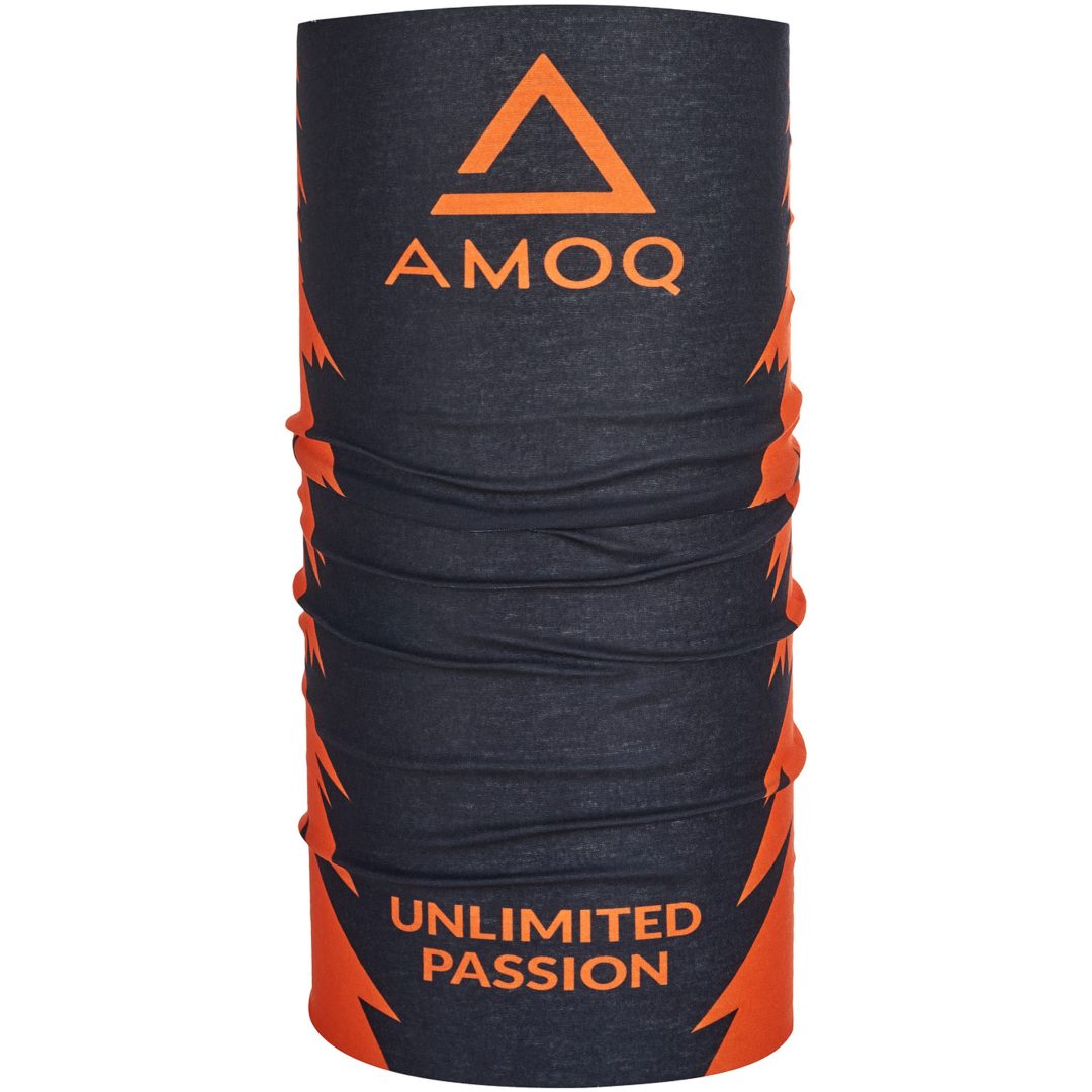 Halsvarmer Sort orange AMOQ