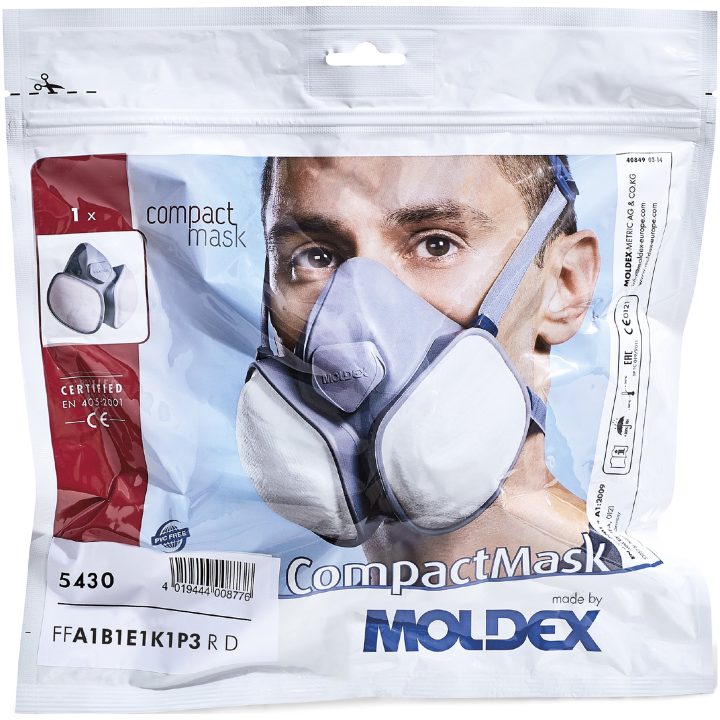 Halvmaske Compact 5430 MOLDEX HALVMASKE 543001 FFABEKP3 R D – billede 2