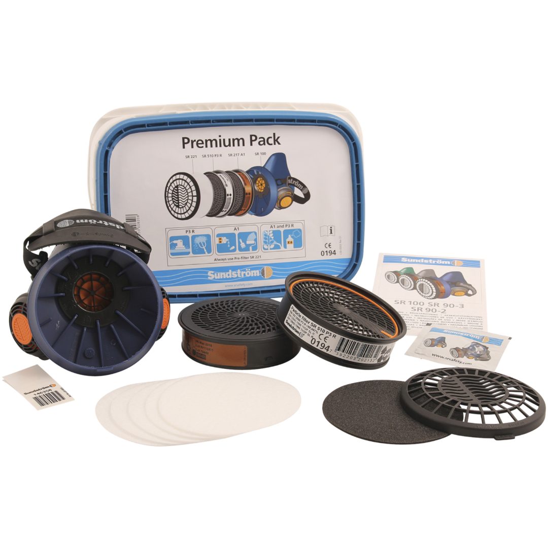 Halvmaske SR 100 M/L Premium Pack Sundström HALVMASKE PREMIUM PACK