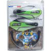 Håndbeskyttelsessæt med aluminiumsstøtte Sort/grøn AVS RACING Håndbeskyttere – miniature 2