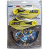 Håndbeskyttelsessæt Med Aluminiumsstøtte Sort/gul AVS RACING Håndbeskyttere – miniature 2