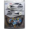 Håndbeskyttelsessæt med aluminiumsstøtte Sort/hvid AVS RACING Håndbeskyttere – miniature 2