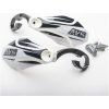 Håndbeskyttelsessæt med aluminiumsstøtte Sort/hvid AVS RACING Håndbeskyttere – miniature 1