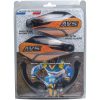 Håndbeskyttelsessæt med aluminiumsstøtte Sort/orange AVS RACING Håndbeskyttere – miniature 2