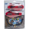 Håndbeskyttelsessæt med aluminiumsstøtte Sort/rød AVS RACING Håndbeskyttere – miniature 2