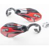 Håndbeskyttelsessæt med aluminiumsstøtte Sort/rød AVS RACING Håndbeskyttere – miniature 1