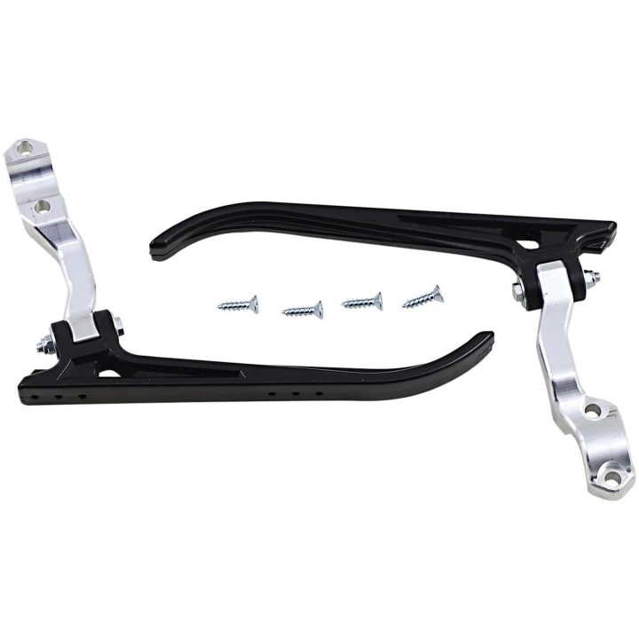 Håndbeskytterbeslag Contour Sort Poleret Aluminium MOOSE RACING – billede 2