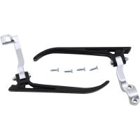 Håndbeskytterbeslag Contour Sort Poleret Aluminium MOOSE RACING