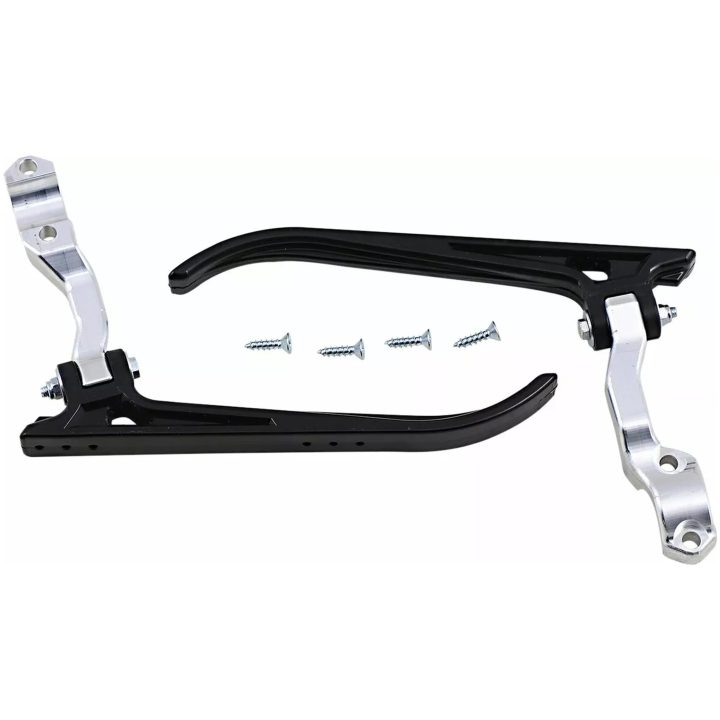 Håndbeskytterbeslag Contour Sort Poleret Aluminium MOOSE RACING – billede 2