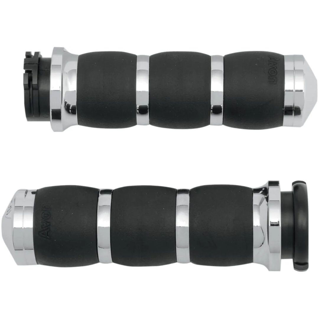 Håndtag 3-Ring Velvet Air Sort/krom AVON GRIPS