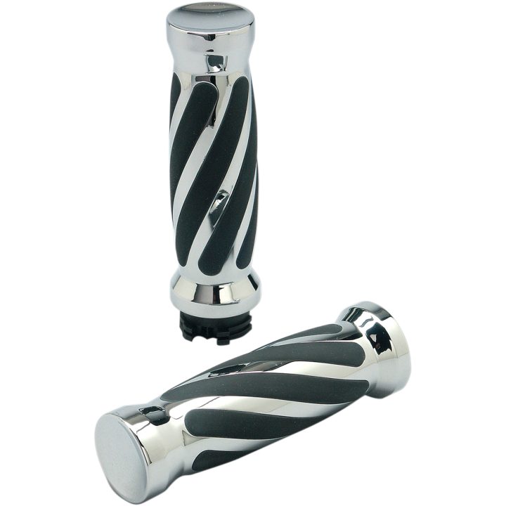 Håndtag Custom Twisted Sort Krom PRO-ONE PERF.MFG. Handtag – billede 2
