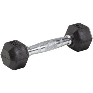 Håndvægt gummi/krom Master Fitness