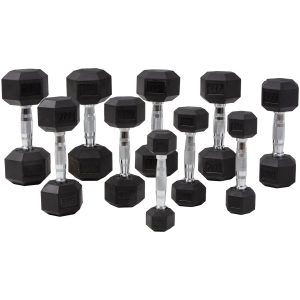 Håndvægt gummi/krom Master Fitness