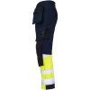 Håndværkerbukser Core Stretch Hi-Vis 2134 Technical Marine/Gul Jobman C146 – miniature 2