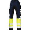Håndværkerbukser Core Stretch Hi-Vis 2134 Technical Marine/Gul Jobman C146 – miniature 3