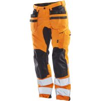 Håndværkerbukser Stretch Hi-Vis 2240 Technical Orange/Sort Jobman