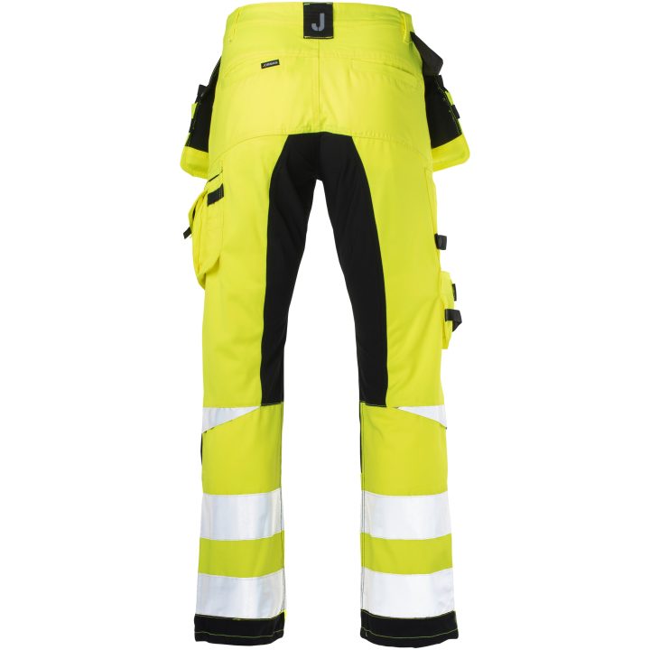 Håndværkerbukser Stretch Varsel 2240 Technical Gul/sort Jobman C146 – billede 3