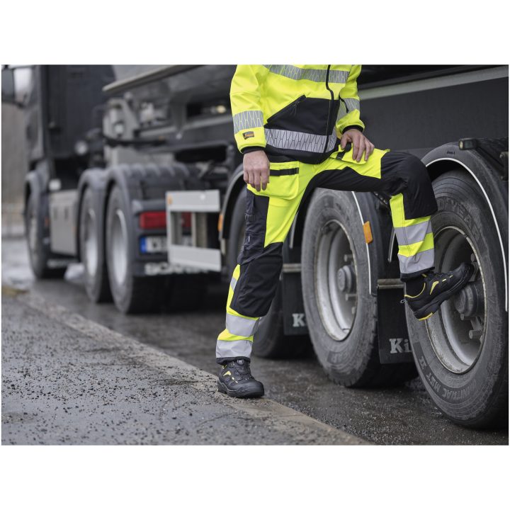Håndværkerbukser Stretch Varsel 2240 Technical Gul/sort Jobman C146 – billede 5