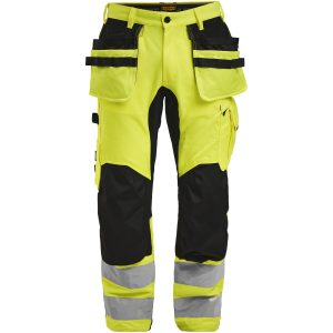 Håndværkerbukser Stretch Varsel 2240 Technical Gul/sort Jobman