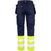 Håndværkerbukser Varsel 2513 Practical Marine/Gul Jobman C44 – miniature 3