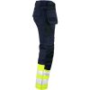 Håndværkerbukser Varsel 2513 Practical Marine/Gul Jobman C44 – miniature 4