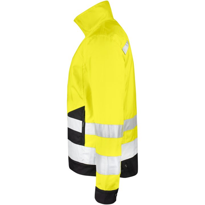 Håndværkerjakke Hi-Vis 1231 Technical Gul/sort Jobman XXXL – billede 3