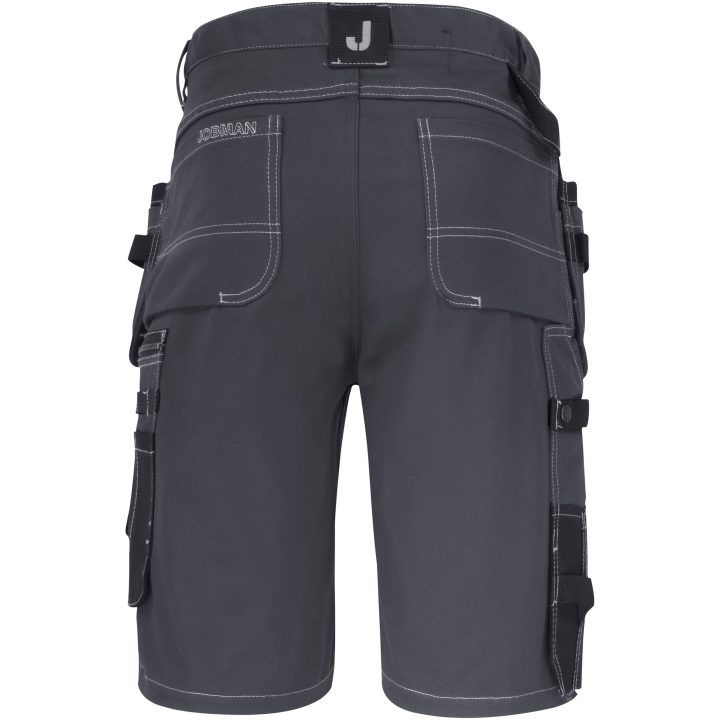 Håndværkershorts Bomuld 2733 Technical Mørkegrå/Sort Jobman C44 – billede 3