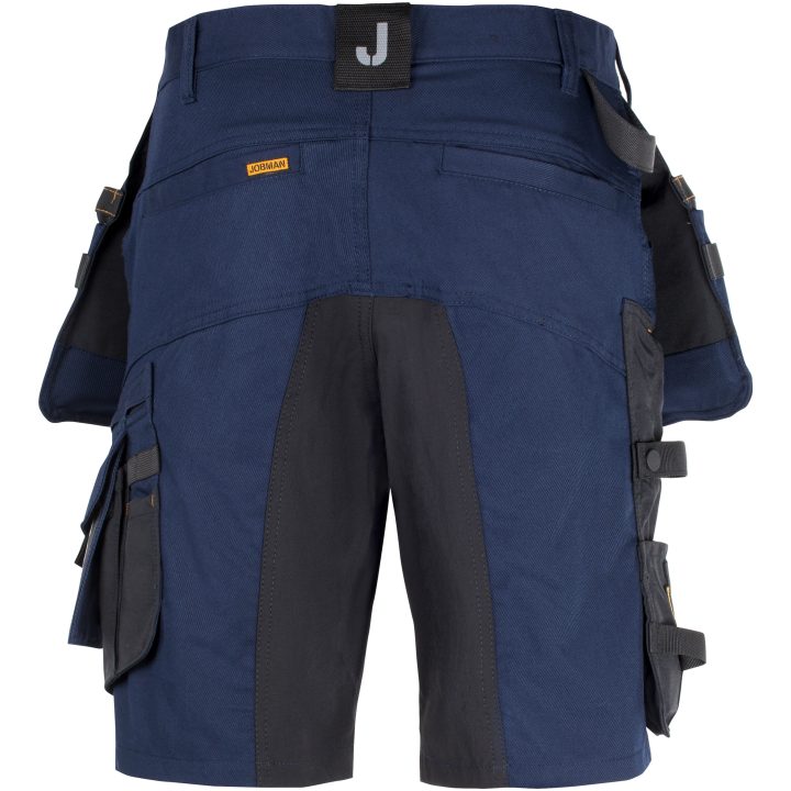 Håndværkershorts Stretch 2168 Technical Marine/Sort Jobman C44 – billede 3