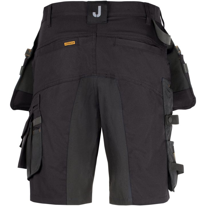 Håndværkershorts Stretch 2168 Technical Sort Jobman C44 – billede 3