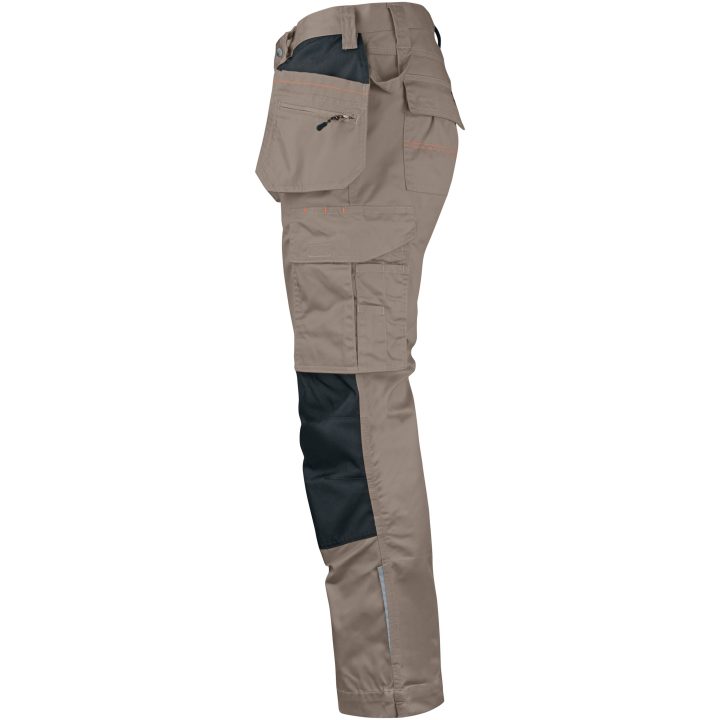 Håndværksbukser 2322 Practical Khaki/Sort Jobman C42 – billede 2