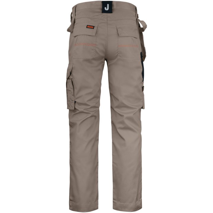 Håndværksbukser 2322 Practical Khaki/Sort Jobman C42 – billede 3