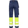 Håndværksbukser Bomuld Hi-Vis 2297 Technical Marine/Gul Jobman C146 – miniature 2