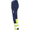Håndværksbukser Bomuld Hi-Vis 2297 Technical Marine/Gul Jobman C146 – miniature 3