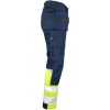 Håndværksbukser Bomuld Hi-Vis 2297 Technical Marine/Gul Jobman C146 – miniature 4