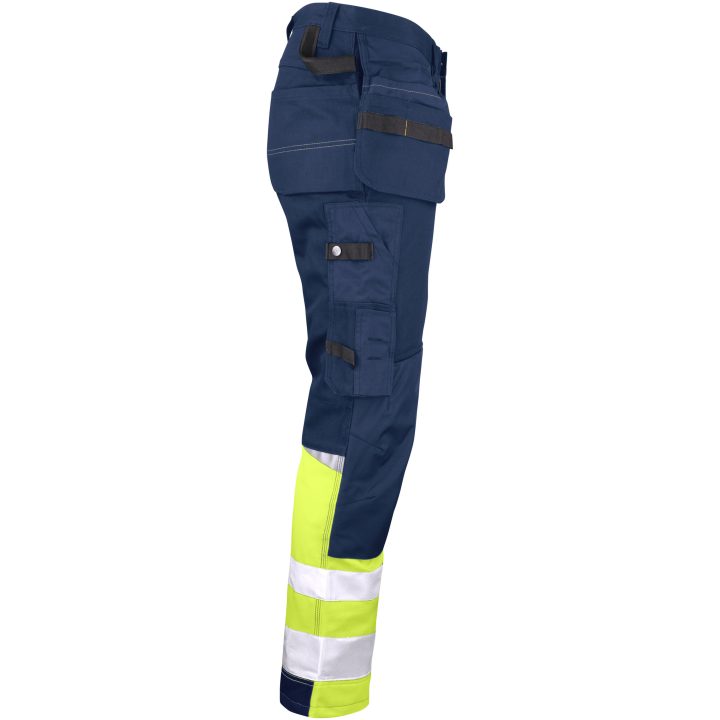 Håndværksbukser Bomuld Hi-Vis 2297 Technical Marine/Gul Jobman C146 – billede 4