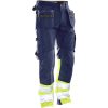 Håndværksbukser Bomuld Hi-Vis 2297 Technical Marine/Gul Jobman C146 – miniature 1