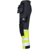 Håndværksbukser Core Stretch Hi-Vis 2134 Technical Mørkegrå/Gul Jobman C146 – miniature 2