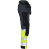 Håndværksbukser Core Stretch Hi-Vis 2134 Technical Mørkegrå/Gul Jobman C146 – miniature 4