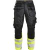 Håndværksbukser Core Stretch Hi-Vis 2134 Technical Mørkegrå/Gul Jobman C146 – miniature 1