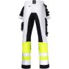 Håndværksbukser Core Stretch Varsel 2134 Technical Hvid/Gul Jobman C146 – miniature 3