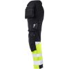 Håndværksbukser Core Stretch Varsel 2134 Technical Sort/Gul Jobman C146 – miniature 2