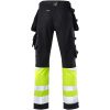 Håndværksbukser Core Stretch Varsel 2134 Technical Sort/Gul Jobman C146 – miniature 3