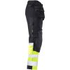 Håndværksbukser Core Stretch Varsel 2134 Technical Sort/Gul Jobman C146 – miniature 4