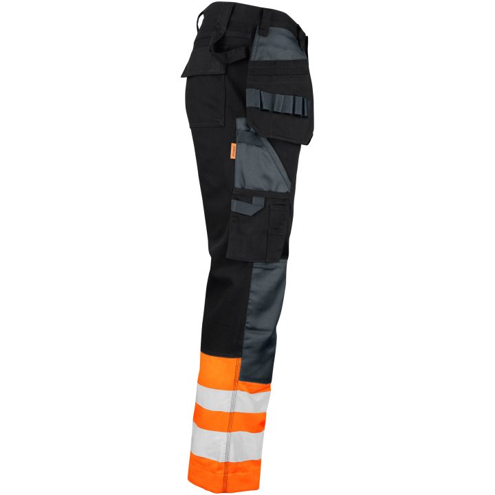 Håndværksbukser Varsel 2277 Practical Sort/Orange Jobman C44 – billede 4
