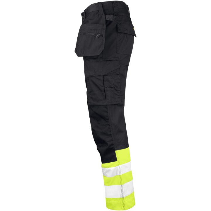 Håndværksbukser Varsel 2513 Practical Sort/Gul Jobman C42 – billede 2