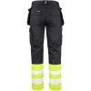Håndværksbukser Varsel 2513 Practical Sort/Gul Jobman C42 – miniature 3