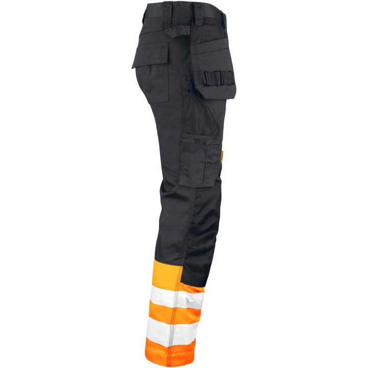 Håndværksbukser Varsel 2513 Practical Sort/Orange Jobman C44 – billede 4