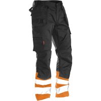 Håndværksbukser Varsel 2513 Practical Sort/Orange Jobman
